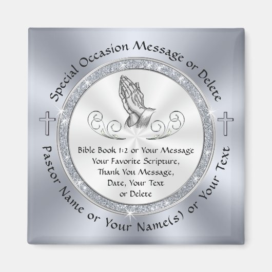 Cheap Personalized Church Gifts in BULK, Scripts Magneet (Voorkant)