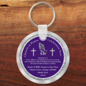 Cheap Personalized Church Jubileum Souvenirs Sleutelhanger (Voorkant)