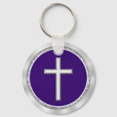 Cheap Personalized Church Jubileum Souvenirs Sleutelhanger (Achterkant)