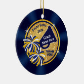 Cheap Personalized, Gift for Cheer Coach, Cheer Keramisch Ornament (Rechts)