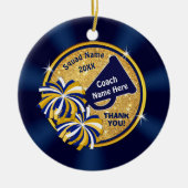 Cheap Personalized, Gift for Cheer Coach, Cheer Keramisch Ornament (Voorkant)
