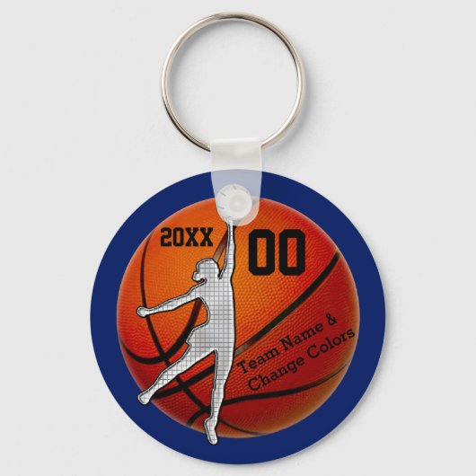 Cheap Personalized Gifts for Girls Basketball Team Sleutelhanger (Voorkant)