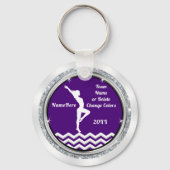 Cheap Personalized, Gymnastiek Gifts, Gymnastiek Sleutelhanger (Voorkant)