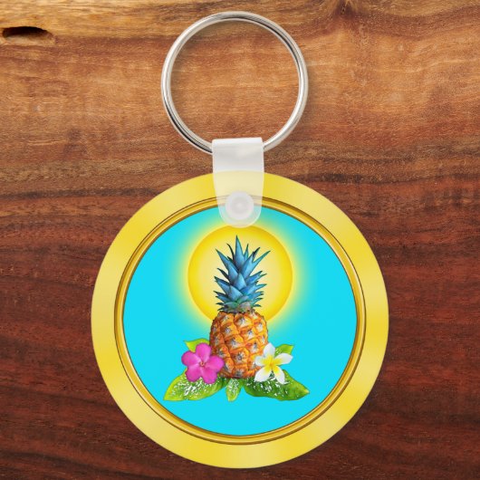 Cheap Personalized Hawaiian Party Favors Sleutelhanger (Achterkant)