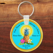 Cheap Personalized Hawaiian Party Favors Sleutelhanger (Voorkant)