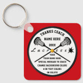 Cheap Personalized Lacrosse Coach Gifts, elke COLO Sleutelhanger (Voorkant)