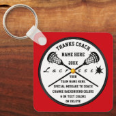 Cheap Personalized Lacrosse Coach Gifts, elke COLO Sleutelhanger (Voorkant)