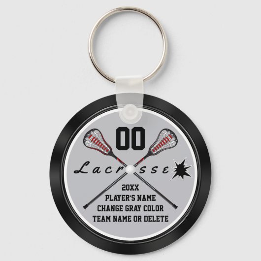Cheap Personalized Lacrosse Team Gifts, Jouw tekst Sleutelhanger (Voorkant)