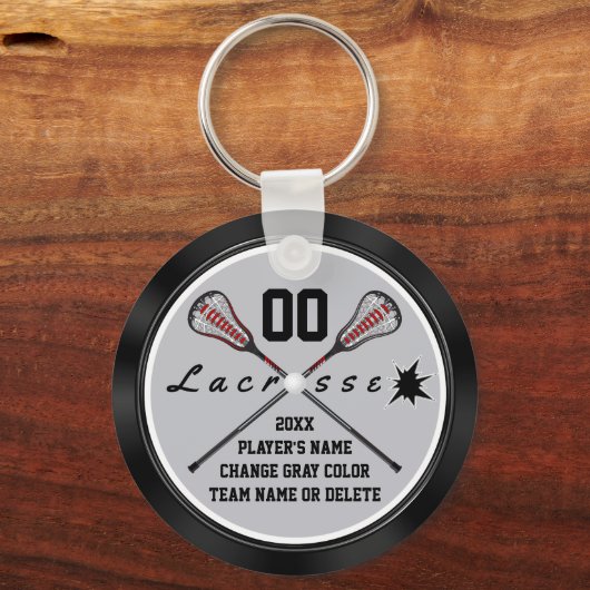 Cheap Personalized Lacrosse Team Gifts, Jouw tekst Sleutelhanger (Achterkant)