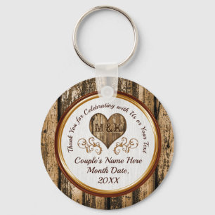 Cheap Personalized Rustic Huwelijkscadeaus voor ga Sleutelhanger