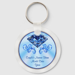 Cheap Personalized Sapphire Party Favors Sleutelhanger