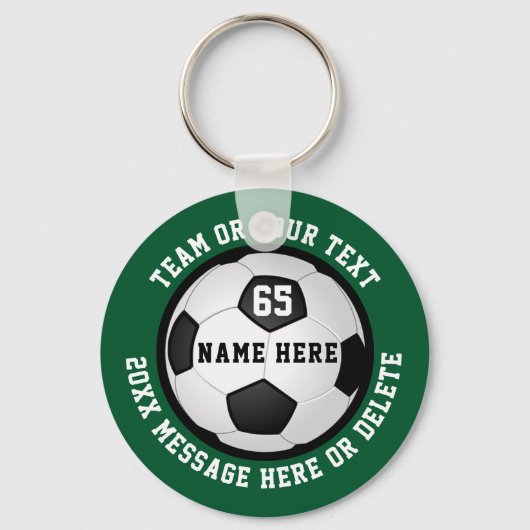 Cheap Personalized Soccer Team Gifts for Boys Sleutelhanger (Voorkant)