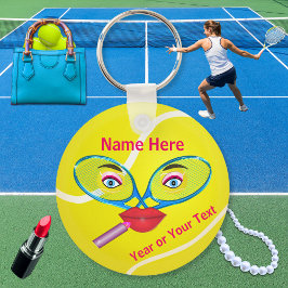 Cheap PERSONALIZED Tennis Sleutelhangers, Womens T Sleutelhanger