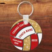 Cheap Personalized Volleyball Coach Gifts Sleutelhanger (Voorkant)