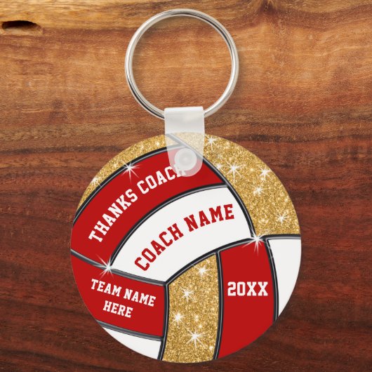 Cheap Personalized Volleyball Coach Gifts Sleutelhanger (Voorkant)
