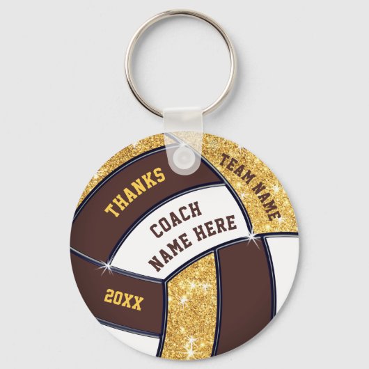 Cheap Personalized Volleyball Gifts for Coaches Sleutelhanger (Voorkant)