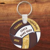 Cheap Personalized Volleyball Gifts for Coaches Sleutelhanger (Voorkant)