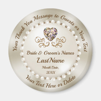 Cheap Personalized, Wedding Dank u Magnets, Magneet