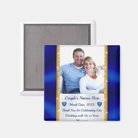 Cheap Personalized Wedstrijders met Uw FOTO Magneet (Voorkant / Achterkant)