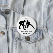 Cheap Personalized Wrestling Gifts, Wrestlers Pins Ronde Button 7,6 Cm (In situ)
