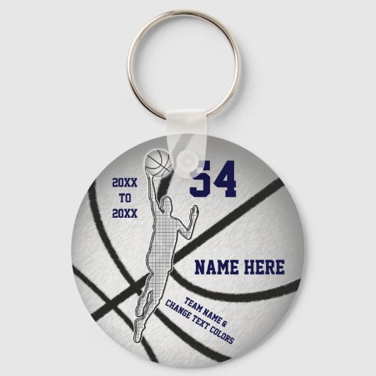 Cheap, persoonlijke Basketball Party Favors, BOYS Sleutelhanger (Voorkant)