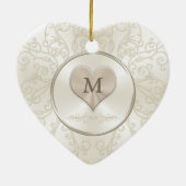 Cheap Persoonlijke Huwelijkscadeaus Weddenschappen Keramisch Ornament (Achterkant)