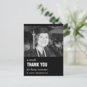 Cheap Photo Graduation Thank You Card Briefkaart (Staand voorkant)