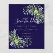 CHEAP Photo Save Dates Eucalyptus Leaves Greenery (Voorkant)