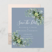 CHEAP Photo Save Dates Eucalyptus Leaves Greenery (Voorkant / Achterkant)