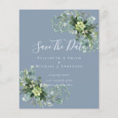 CHEAP Photo Save Dates Eucalyptus Leaves Greenery (Voorkant)