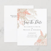 CHEAP Photo Save Dates PAMPAS GRASS Terracotta (Voorkant / Achterkant)