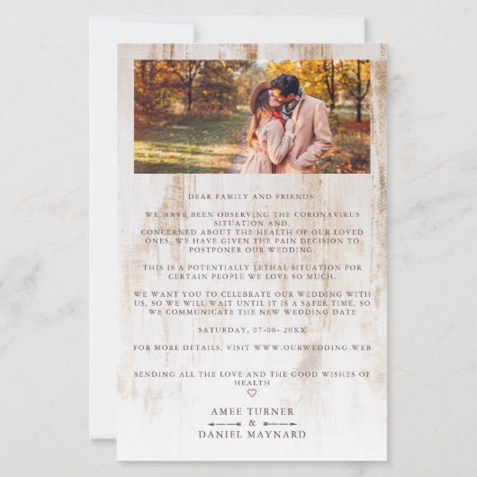 Cheap Postponed Wedding Mountain Boho Arrows (Achterkant)