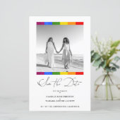 Cheap Pride Rainbow Flag Lesbian Gay Wedding  (Staand voorkant)