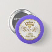 Cheap Princess Party Favors , gepersonaliseerd Ronde Button 5,7 Cm (Voorkant /achterkant)