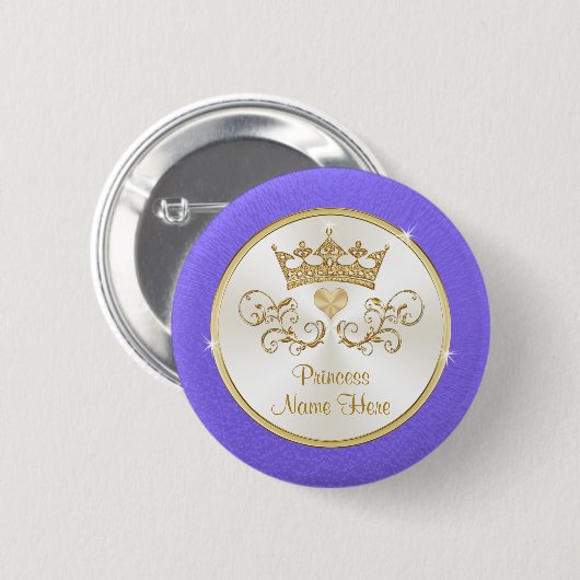 Cheap Princess Party Favors , gepersonaliseerd Ronde Button 5,7 Cm (Voorkant /achterkant)