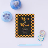 Cheap Retro Boos And Booze Halloween Party Flyer (Enkel)