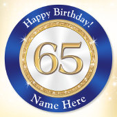 Cheap Sapphire Blue, 65th Birthday Sticker