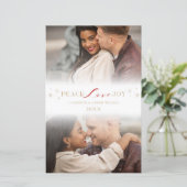 Cheap Simple Peace Love Joy Snowflakes 2 Foto's (Staand voorkant)