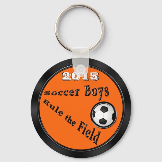 Cheap Soccer Gifts for Boys Team PERSONALIZED Sleutelhanger (Voorkant)