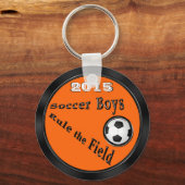 Cheap Soccer Gifts for Boys Team PERSONALIZED Sleutelhanger (Voorkant)