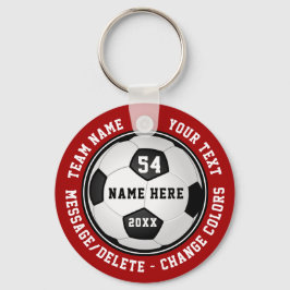 Cheap Soccer Party Favors, Personalized Soccer Sleutelhanger