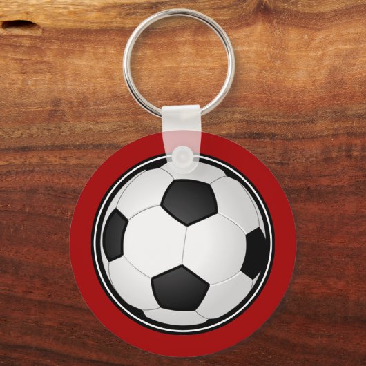 Cheap Soccer Party Favors, Personalized Soccer Sleutelhanger (Achterkant)