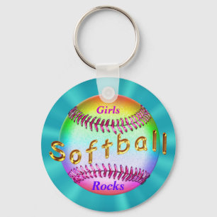 Cheap Softball Gifts for Girls, Softball Gift Bag Sleutelhanger