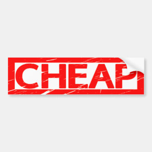 Cheap Stamp Bumpersticker