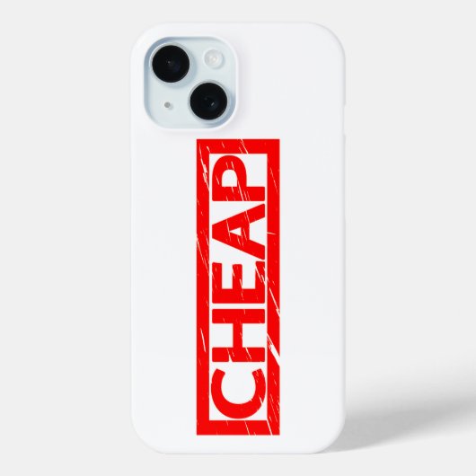 Cheap Stamp Case-Mate iPhone Case (Achterkant)