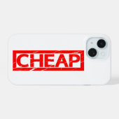 Cheap Stamp iPhone 15 Case (Achterkant horizontaal)