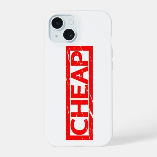 Cheap Stamp iPhone 15 Case (Achterkant)