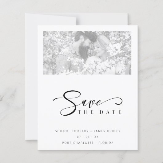 Cheap Vellum Effect Elegant Minimalist Black White (Voorkant)