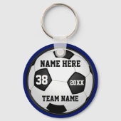 Cheap Voetbal Sleutelhangers Uw Kleuren, 4 Tekstdo (Achterkant)