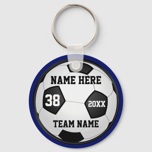 Cheap Voetbal Sleutelhangers Uw Kleuren, 4 Tekstdo (Achterkant)